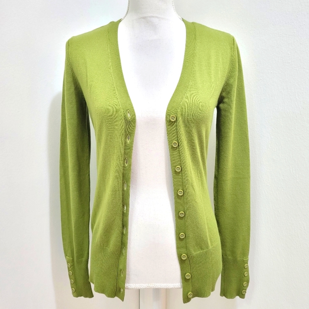 Green Knit Cardigan S Fenn Wright Manson